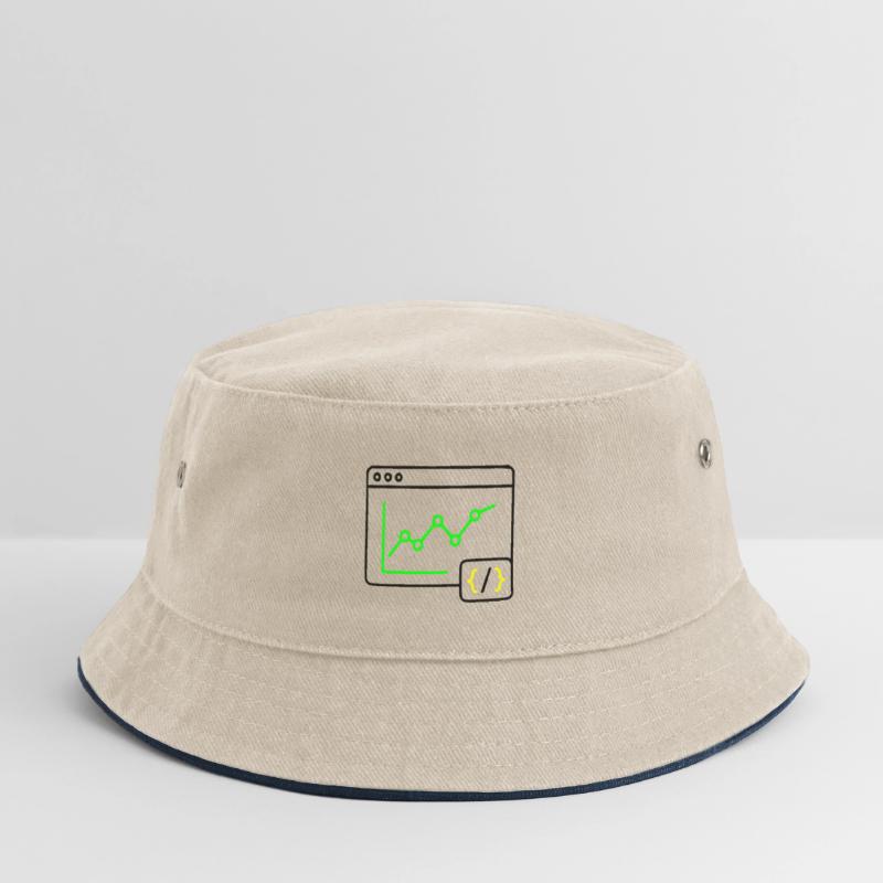 Web Analysis Chart Coding Browser Vector Kids’ Bucket Hat