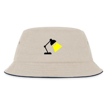 Desk Lamp Light Idea - Kids’ Bucket Hat - ecru/navy - Front