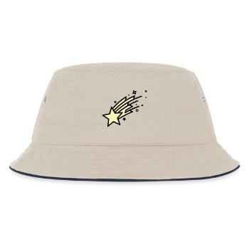Shooting Star Comet Comic - Kids’ Bucket Hat - ecru/navy - Front