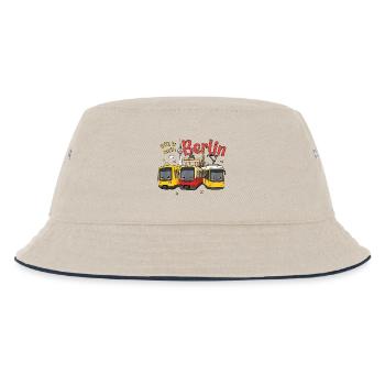 Ditt is mein Berlin - Kinder Bucket Hat - Natur/Navy - Vorne