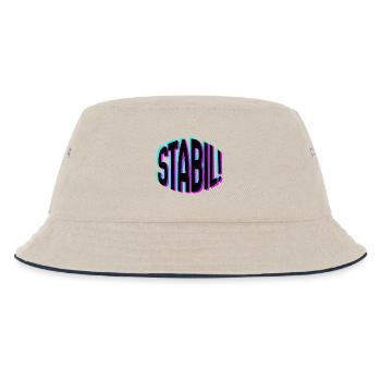 stable - Kids’ Bucket Hat - ecru/navy - Front