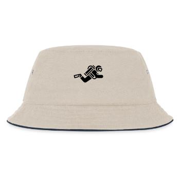 tauchen - Kinder Bucket Hat - Natur/Navy - Vorne