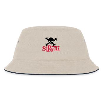 pauli01_2f - Kinder Bucket Hat - Natur/Navy - Vorne