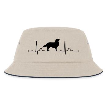NOVA SCOTIA DUCK TOLLING RETRIEVER heartbeat Herz - Kinder Bucket Hat - Natur/Navy - Vorne
