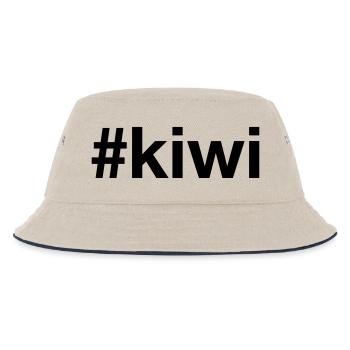 KIWI - Kinder Bucket Hat - Natur/Navy - Vorne