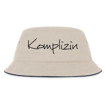 Komplizin Junggesellenabschied Freundin - Kinder Bucket Hat - Natur/Navy - Vorne