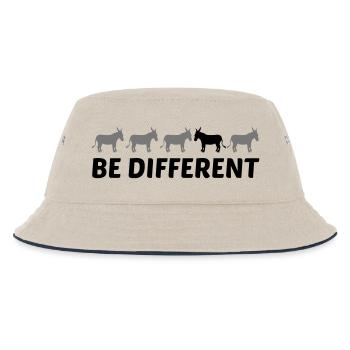 texte différent être différent âne cheval poney petit pac - Bob Enfant - blanc cassé/bleu marine - Devant