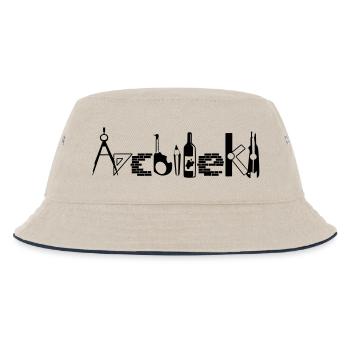 Architekt - Kinder Bucket Hat - Natur/Navy - Vorne
