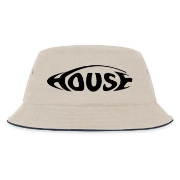 House - Kids’ Bucket Hat - ecru/navy - Front