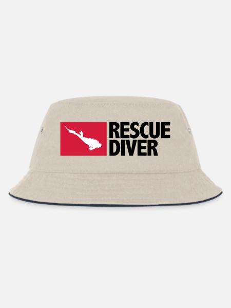 Rescue Diver - Kinder Bucket Hat - Natur/Navy