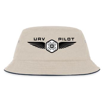 UAV PILOT1 - Kinder Bucket Hat - Natur/Navy - Vorne