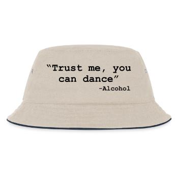 Trust me you can dance - Alcohol - Kids’ Bucket Hat - ecru/navy - Front