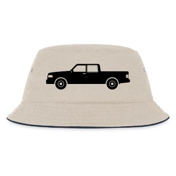 Pickup truck - Kids’ Bucket Hat - ecru/navy - Front