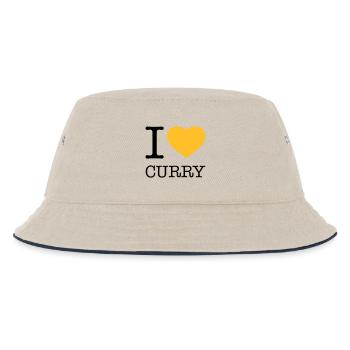I LOVE CURRY - Kids’ Bucket Hat - ecru/navy - Front