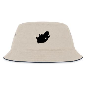 Südafrika - Kinder Bucket Hat - Natur/Navy - Vorne