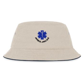 ambulancier logo - Bob Enfant - blanc cassé/bleu marine - Devant