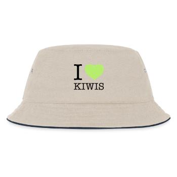 I LOVE KIWIS Kiwi - Kids’ Bucket Hat - ecru/navy - Front