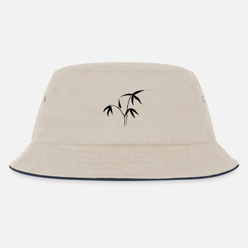 bambou - Bob Enfant - blanc cassé/bleu marine