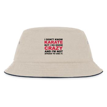 Crazy - Kids’ Bucket Hat - ecru/navy - Front