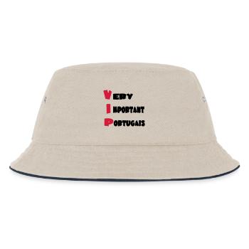 Very important _portugais - Kids’ Bucket Hat - ecru/navy - Front