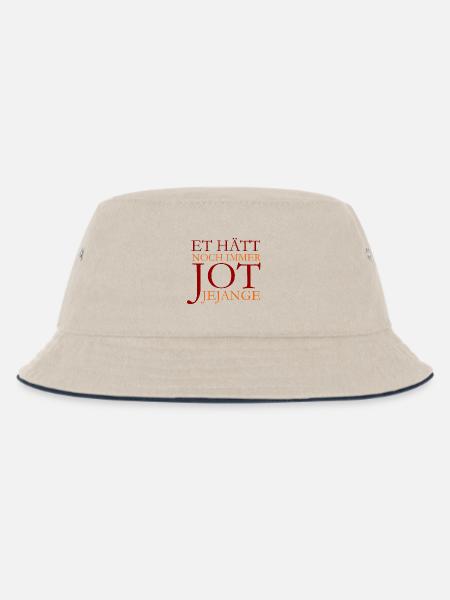 Et hätt noch immer jot jejange Köln Spruch (Rot) - Kinder Bucket Hat - Natur/Navy