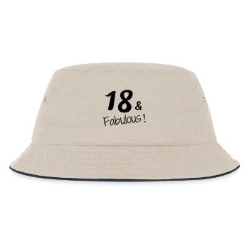 18 / enfant / Sport / anniversaire / dix-huit - Bob Enfant - blanc cassé/bleu marine - Devant