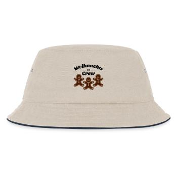 weihnachts crew lebkuchenmann - Kinder Bucket Hat - Natur/Navy - Vorne