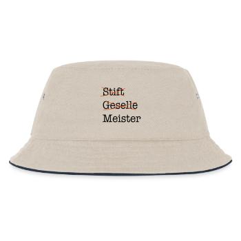 Meister - Kinder Bucket Hat - Natur/Navy - Vorne