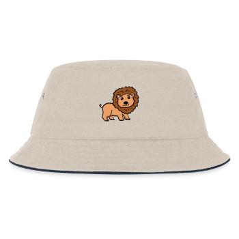 Lion doux pour enfants - Lion doux pour bébés - Bob Enfant - blanc cassé/bleu marine - Devant