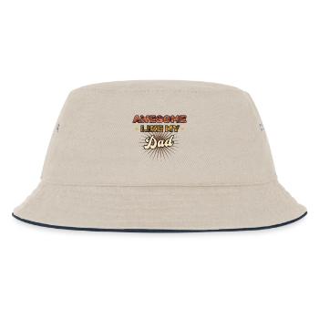 Awesome like my Dad - Kinder Bucket Hat - Natur/Navy - Vorne