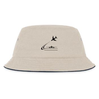 Landing of aircraft - Kids’ Bucket Hat - ecru/navy - Front