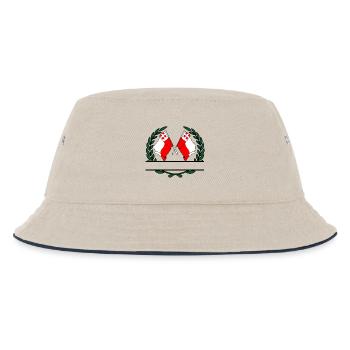 Flaggen Provinz Utrecht Lorbeerkranz Banner - Kinder Bucket Hat - Natur/Navy - Vorne