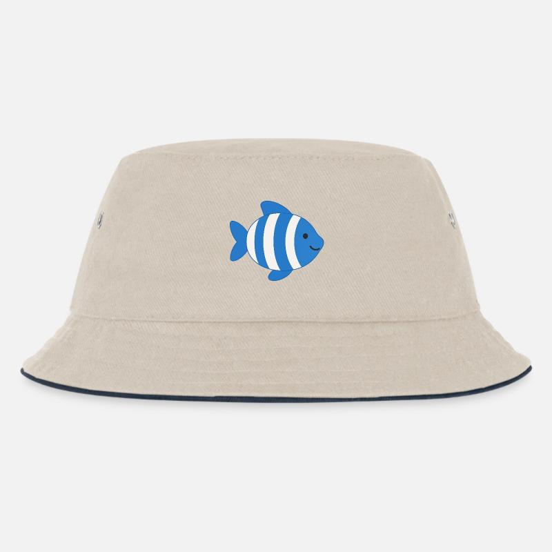 Poisson rayé - Bob Enfant - blanc cassé/bleu marine