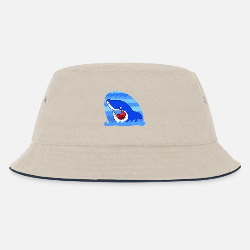 Requin sinistre - Bob Enfant - blanc cassé/bleu marine