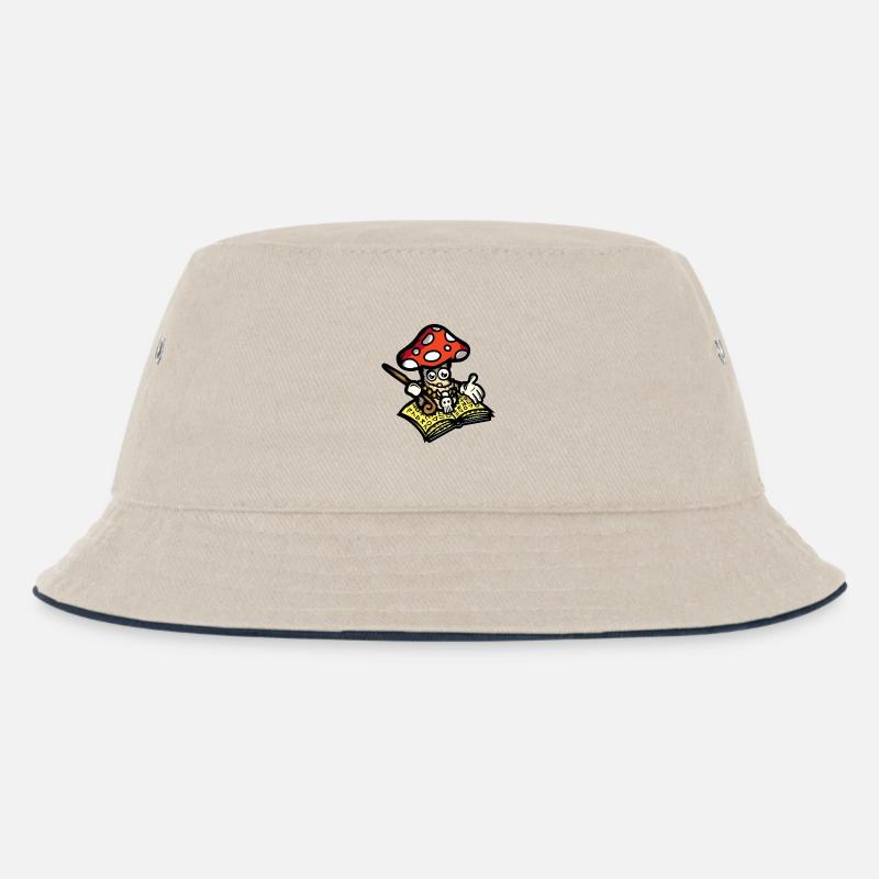 Champignon Mage - Bob Enfant - blanc cassé/bleu marine