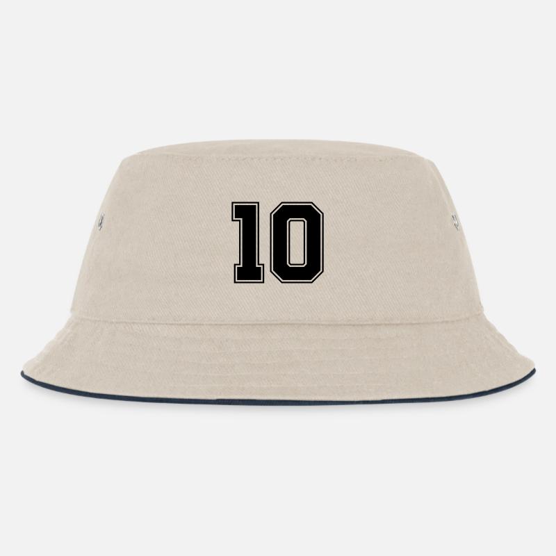 10 - Kinder Bucket Hat - Natur/Navy