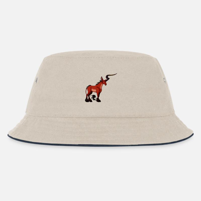 Cornembras - Kinder Bucket Hat - Natur/Navy
