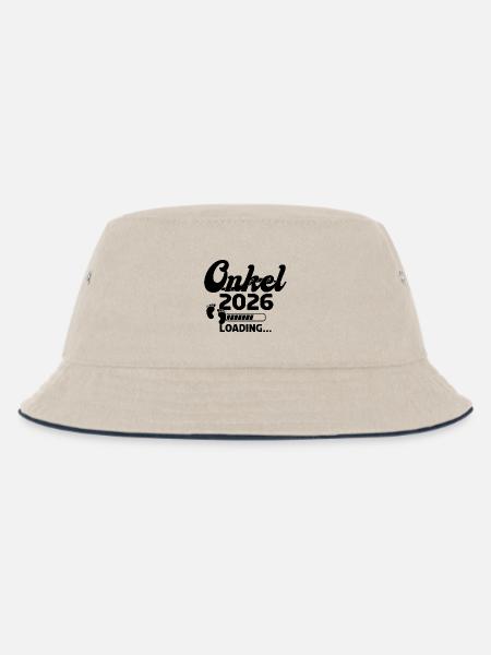 Onkel 2026 Loading - Kinder Bucket Hat - Natur/Navy