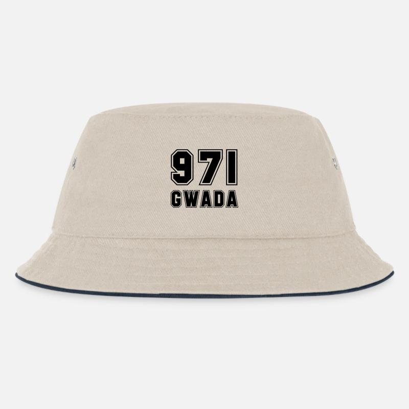 GWADA 971 - Kinder Bucket Hat - Natur/Navy