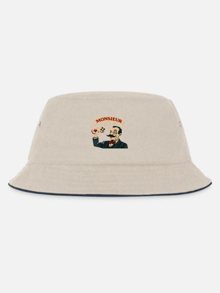 Mr. Geek Retro Spiel - Kinder Bucket Hat - Natur/Navy
