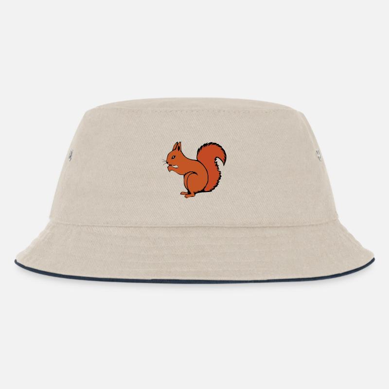 Eichhörnchen Geschenk Weihnachten - Kinder Bucket Hat - Natur/Navy