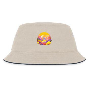 Koala im Glaskugel-Wunderland - Kinder Bucket Hat - Natur/Navy - Vorne