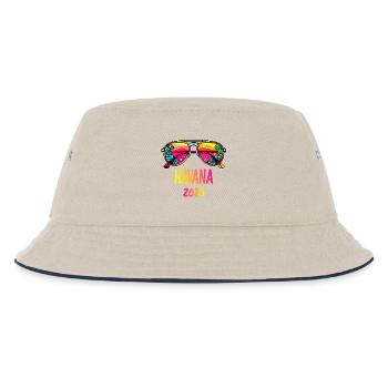 Havana 2026 Sunglasses Design - Kids’ Bucket Hat - ecru/navy - Front