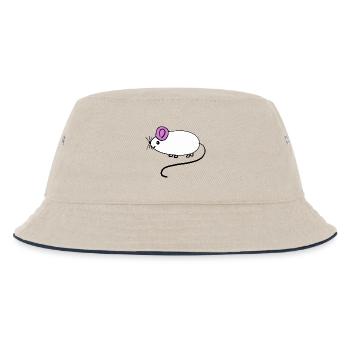Mouse Rat Rodent Kids Baby - Kids’ Bucket Hat - ecru/navy - Front