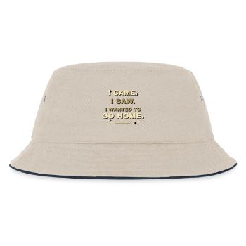 I Came I Saw I Wanted To Go Home - Kinder Bucket Hat - Natur/Navy - Vorne
