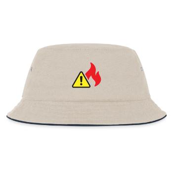 Icône solide d’alerte incendie Symbole de sécurité de flamme - Bob Enfant - blanc cassé/bleu marine - Devant