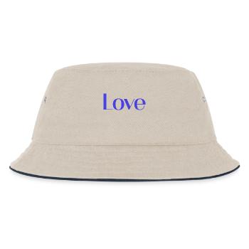 I LOVE YOU. LOVE. COUPLE. JUST MARRIED. EVJF - Bob Enfant - blanc cassé/bleu marine - Devant