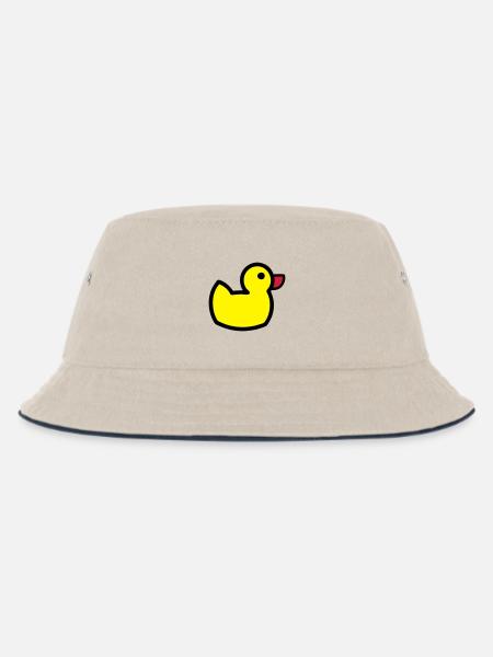 Entchen - Kinder Bucket Hat - Natur/Navy