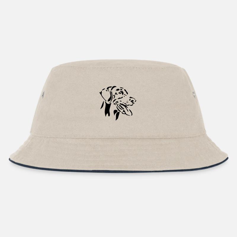 Doberman - Kids’ Bucket Hat - ecru/navy