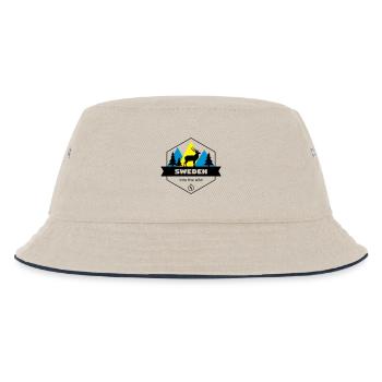 Schweden in die Wildnis - Kinder Bucket Hat - Natur/Navy - Vorne